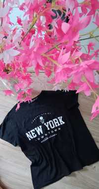 T-shirt bawełniany New York pretty little thing