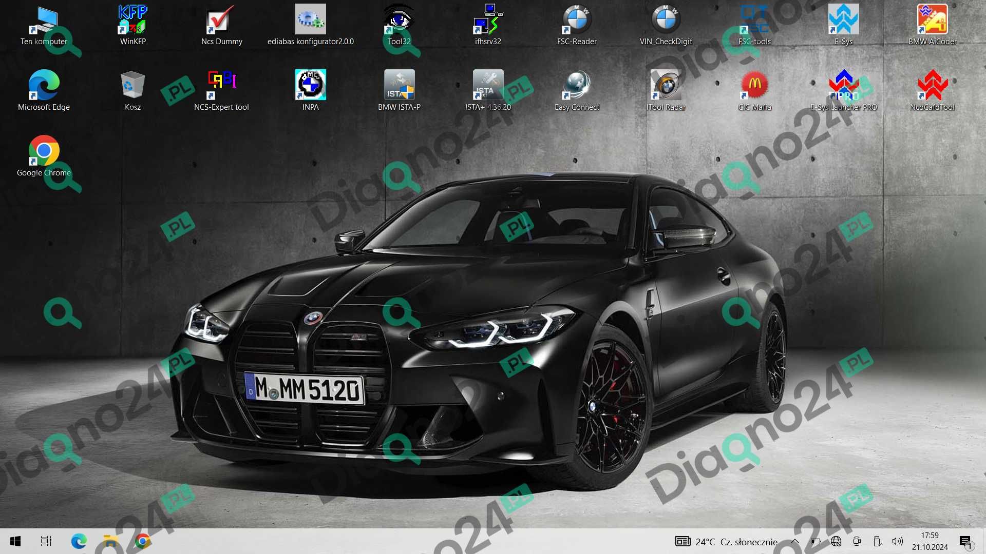 Przygotowany dysk BMW ICOM ISTA+ 4.39.2 Polska/ESYS/INPA + k-dcan