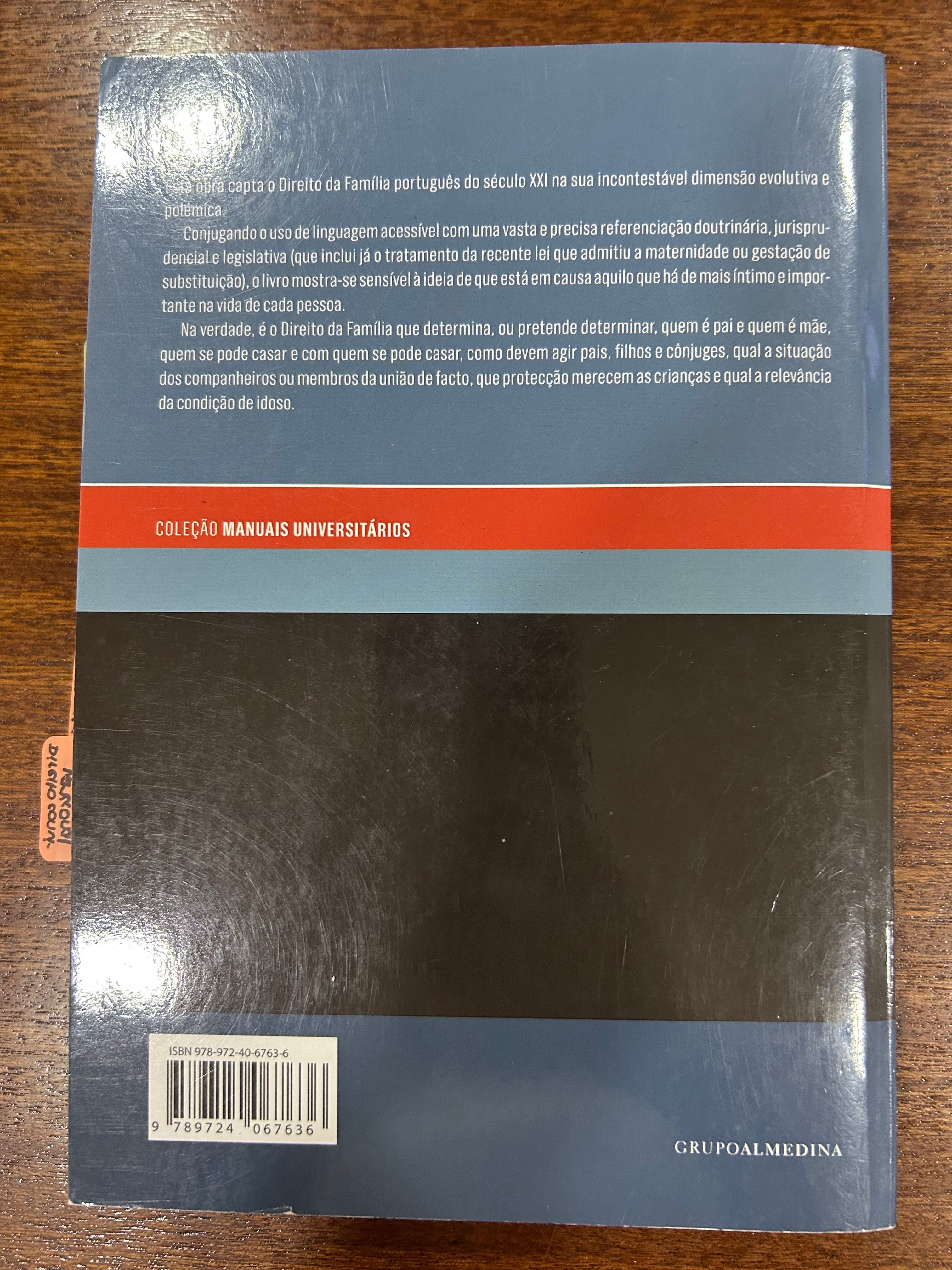 Livro o direito da família contemporâneo Jorge Duarte Pinheiro