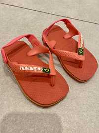 Japonki Havaianas r. 20 różowe klapki