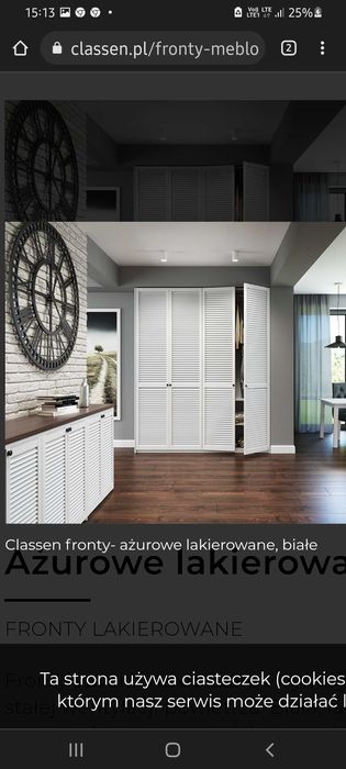 Drzwi ażurowe  lakierowane