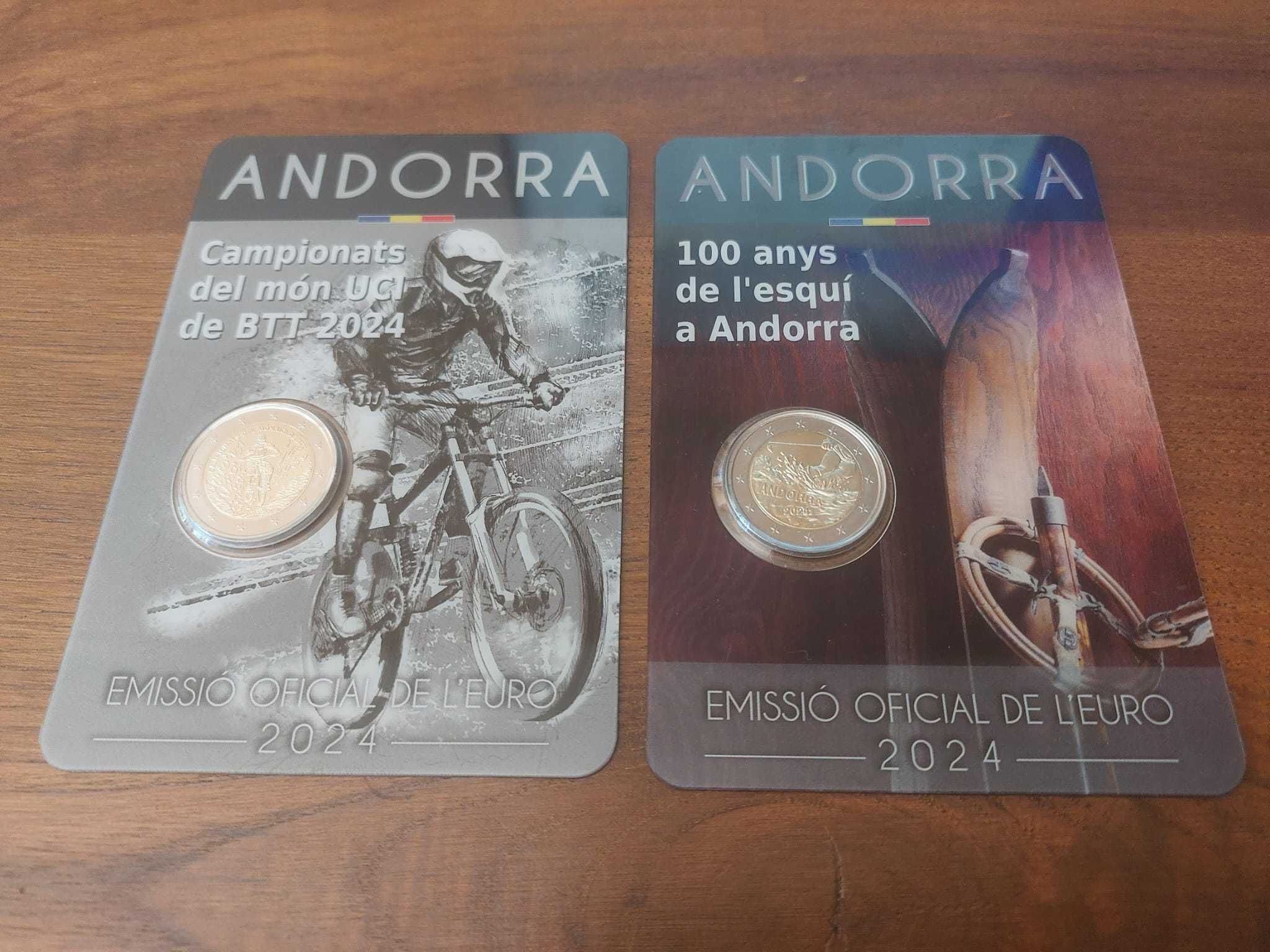 Coincards Andorra 2024 - 2€ em Carteira - Esqui + Mundial de BTT