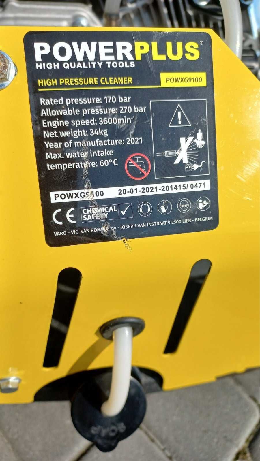 НОВА потужна 270бар мийка бензо Powerplus 4-такт Бельгія