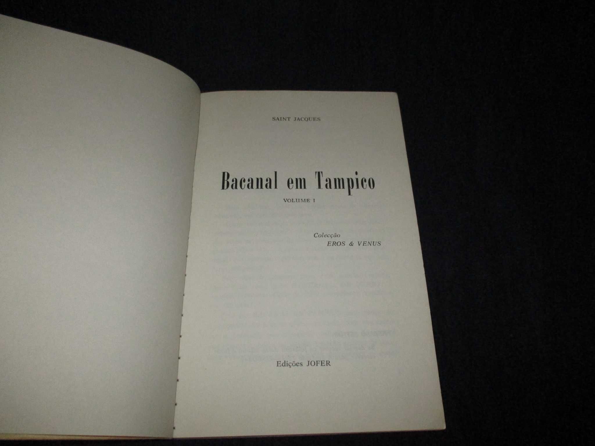 Livro Bacanal em Tampico Saint Jacques