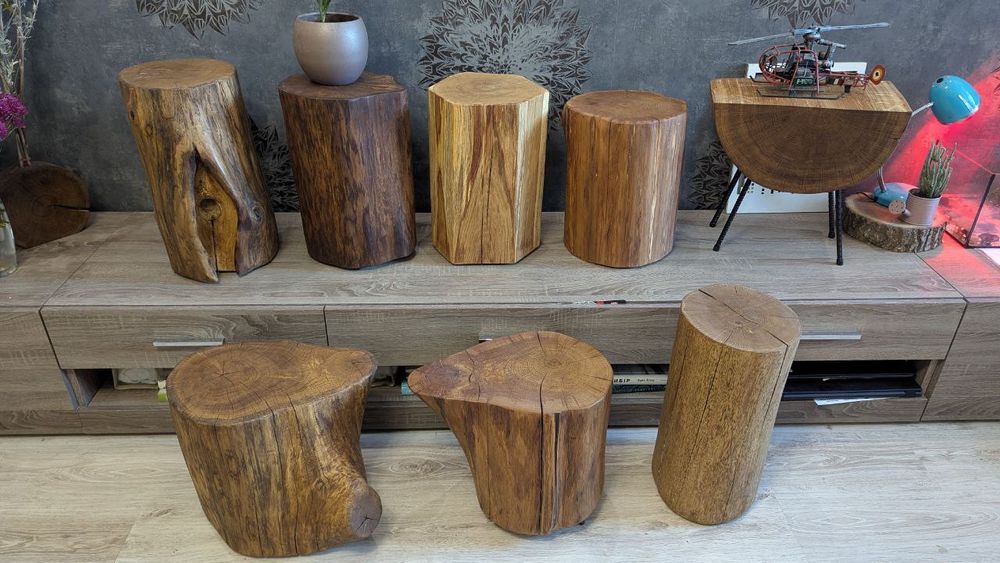 Пеньок столик стілець