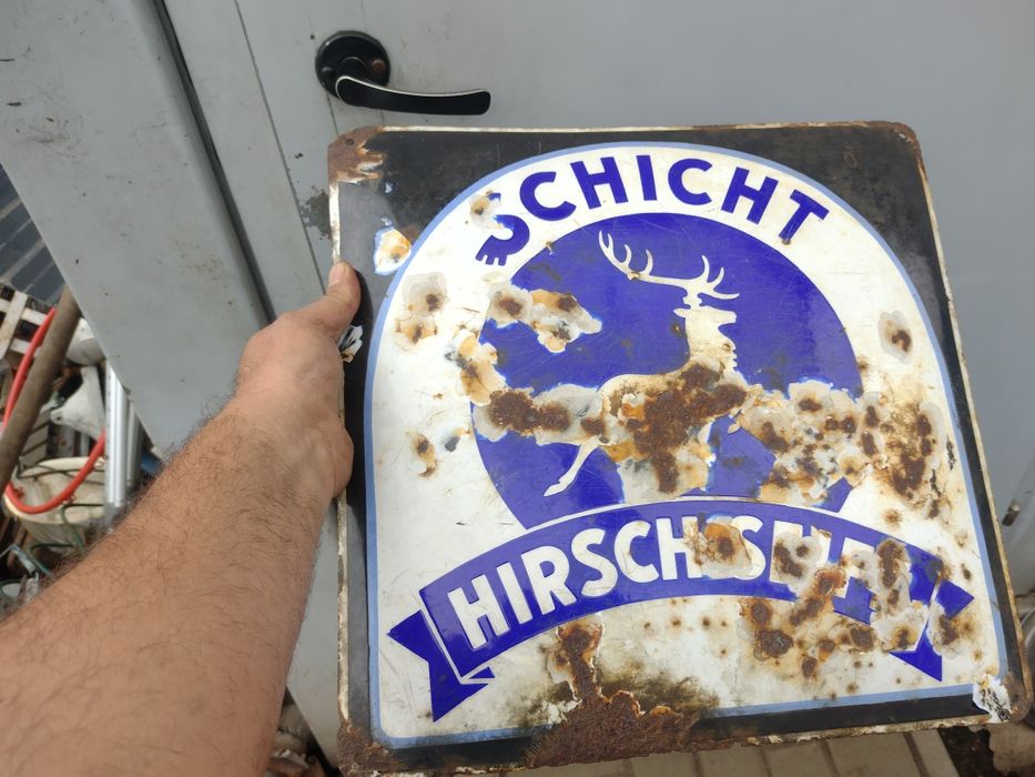 Stara Reklama Emaliowana.Szyld Emaliowany Zabytek.