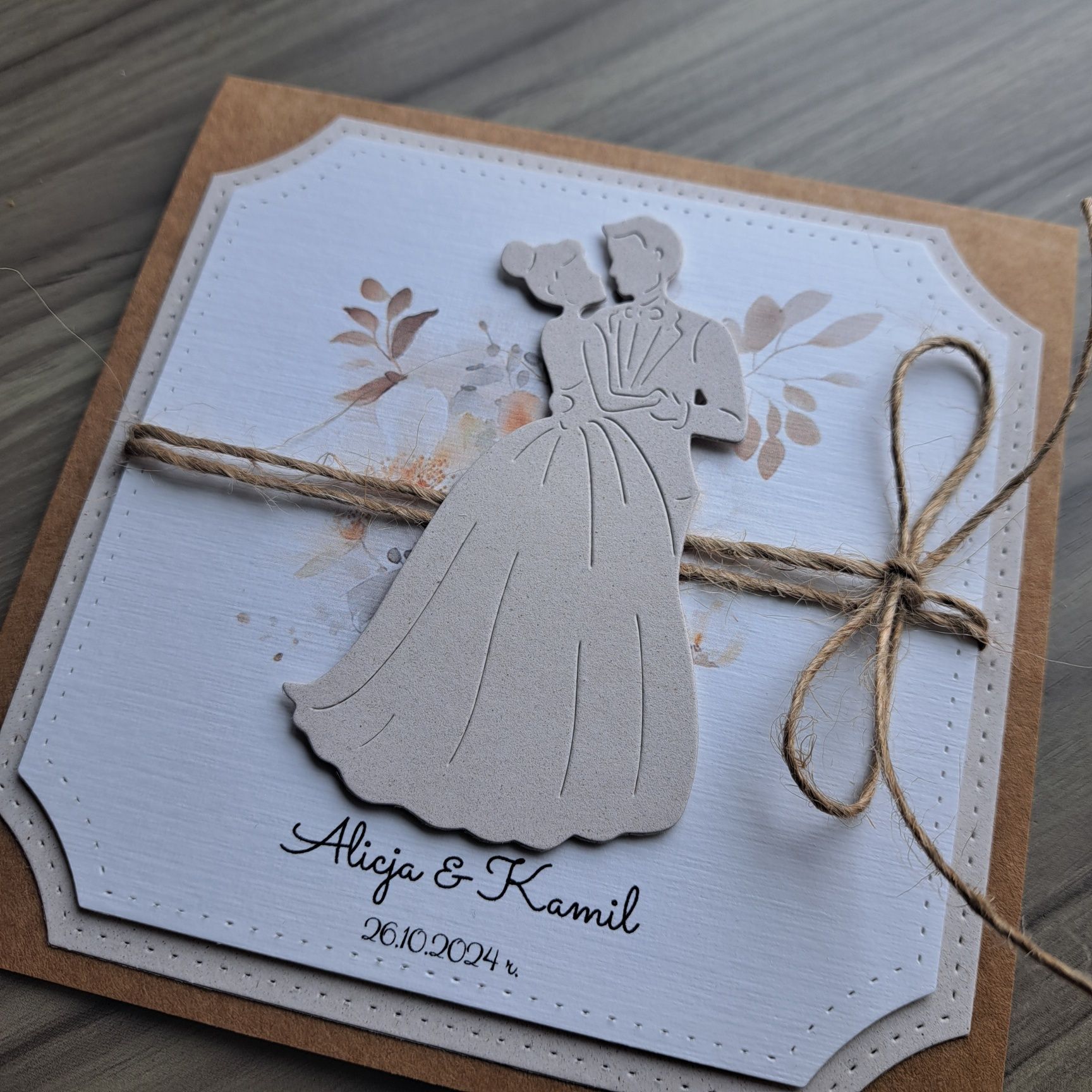 Personalizowana kartka ślubna