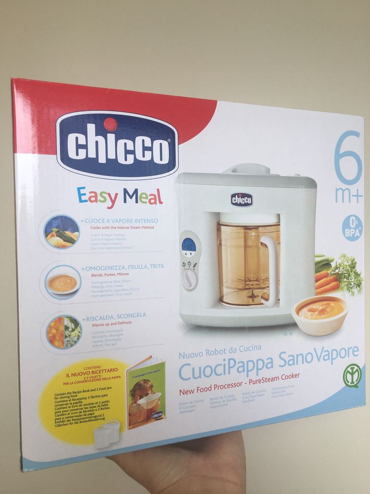 Комбайн CHICCO Babypappa блендер пароварка подогрев прикорм от 6+мес
