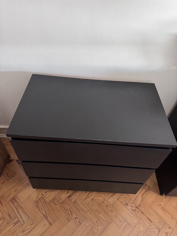 Cómodas ikea -  malm 3 gavetas.