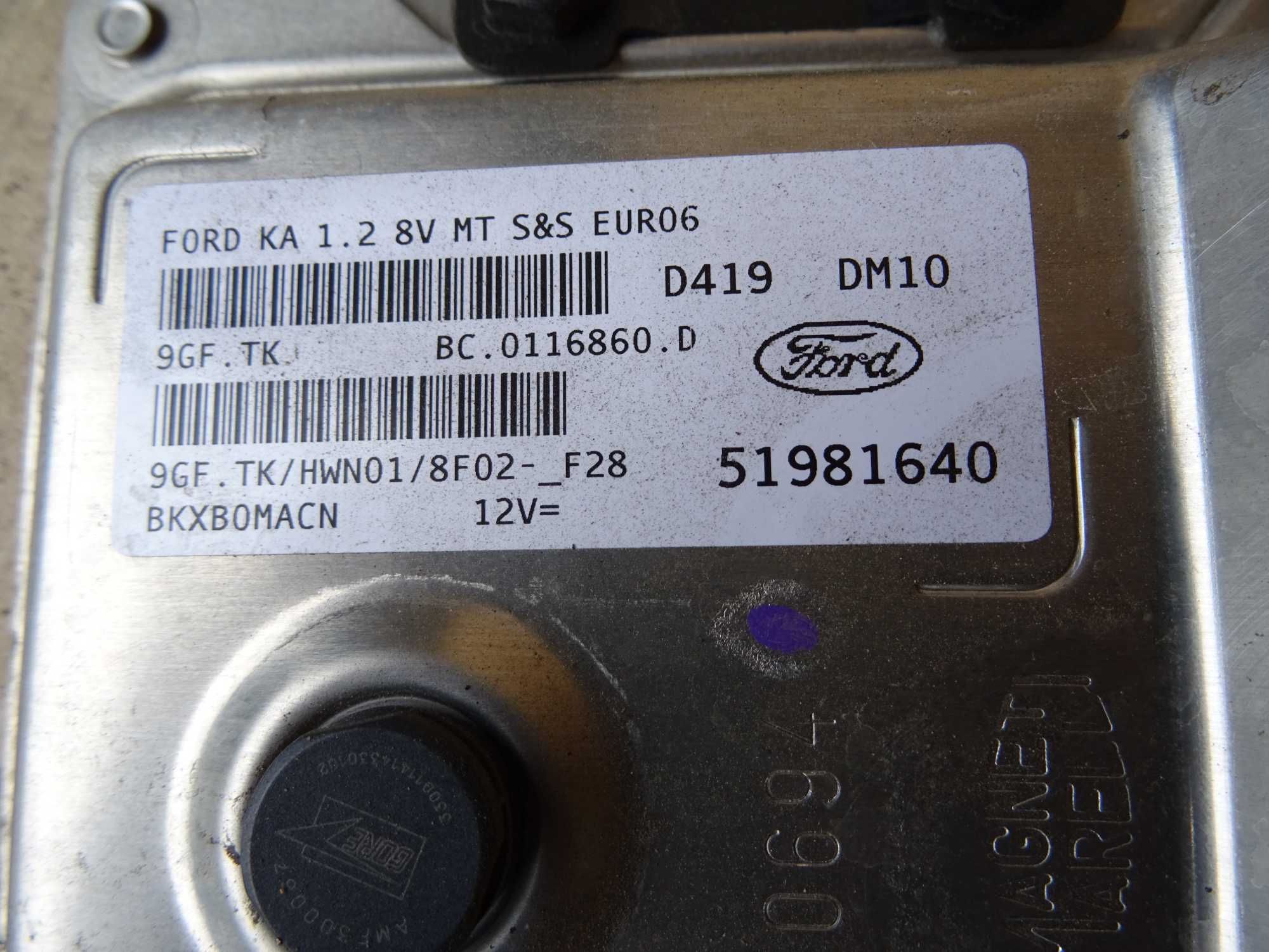 Komputer Sterownik Silnika Ford Ka Mk2 II 2014 1.2 b 8V