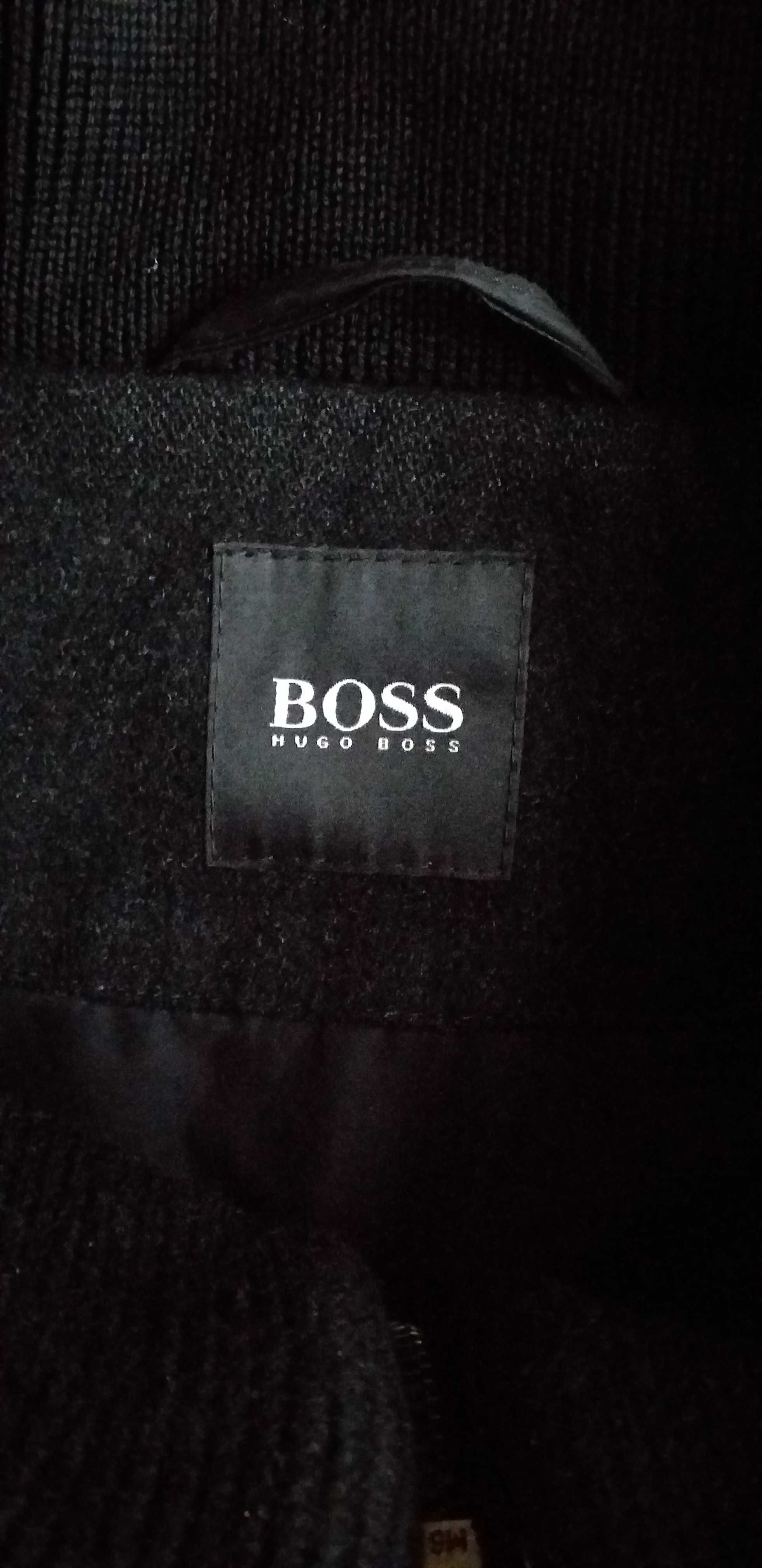 HUGO BOSS-r.XL-męski ,zimowy wełniany płaszczyk z dodatkiem kaszmiru .