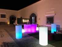 Mesas led com iluminação rgb