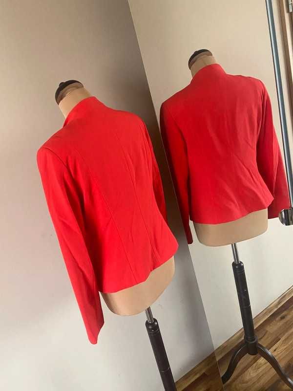 40 42 czerwony zakiet marynarka blazer narzutka xl