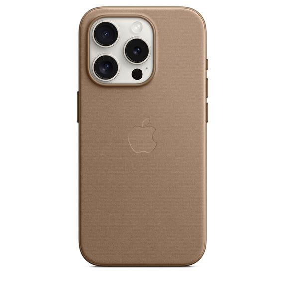 Capa iPhone 15 Pro FineWoven Castanho-toupeira