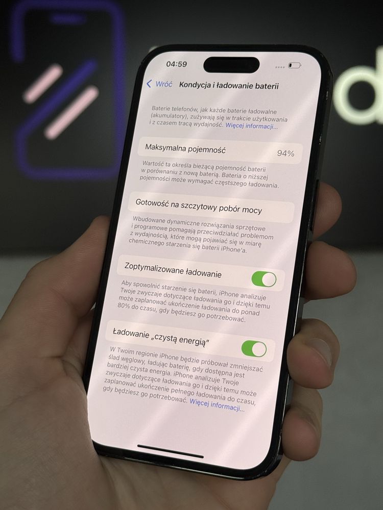 RATY 0% iPhone 14 Pro 128GB BATERIA 94% GWARANCJA 12 miesięcy!!!