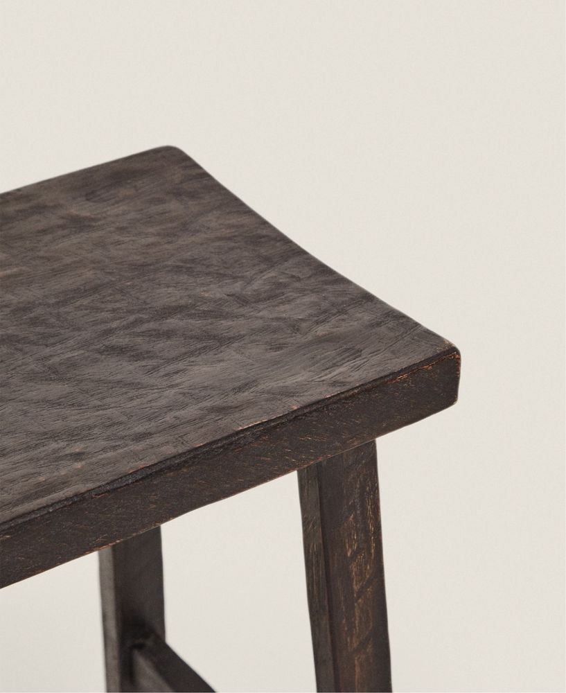 Banqueta Alta Textura Irregular Zara Home NOVO