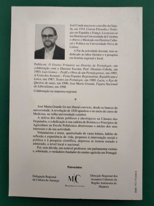 José Maria Grande, Figura Nacional do Liberalismo - J. M. dos S. Conde