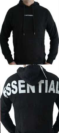 Essential czarna bluza z kapturem r.S,M,L,XL,XXL