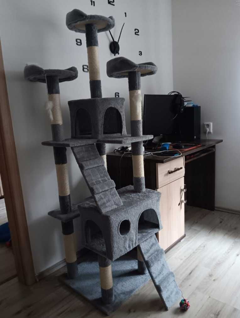drapak dla kota domek drapak dla kota wysoki 170 cm legowisko zabawki
