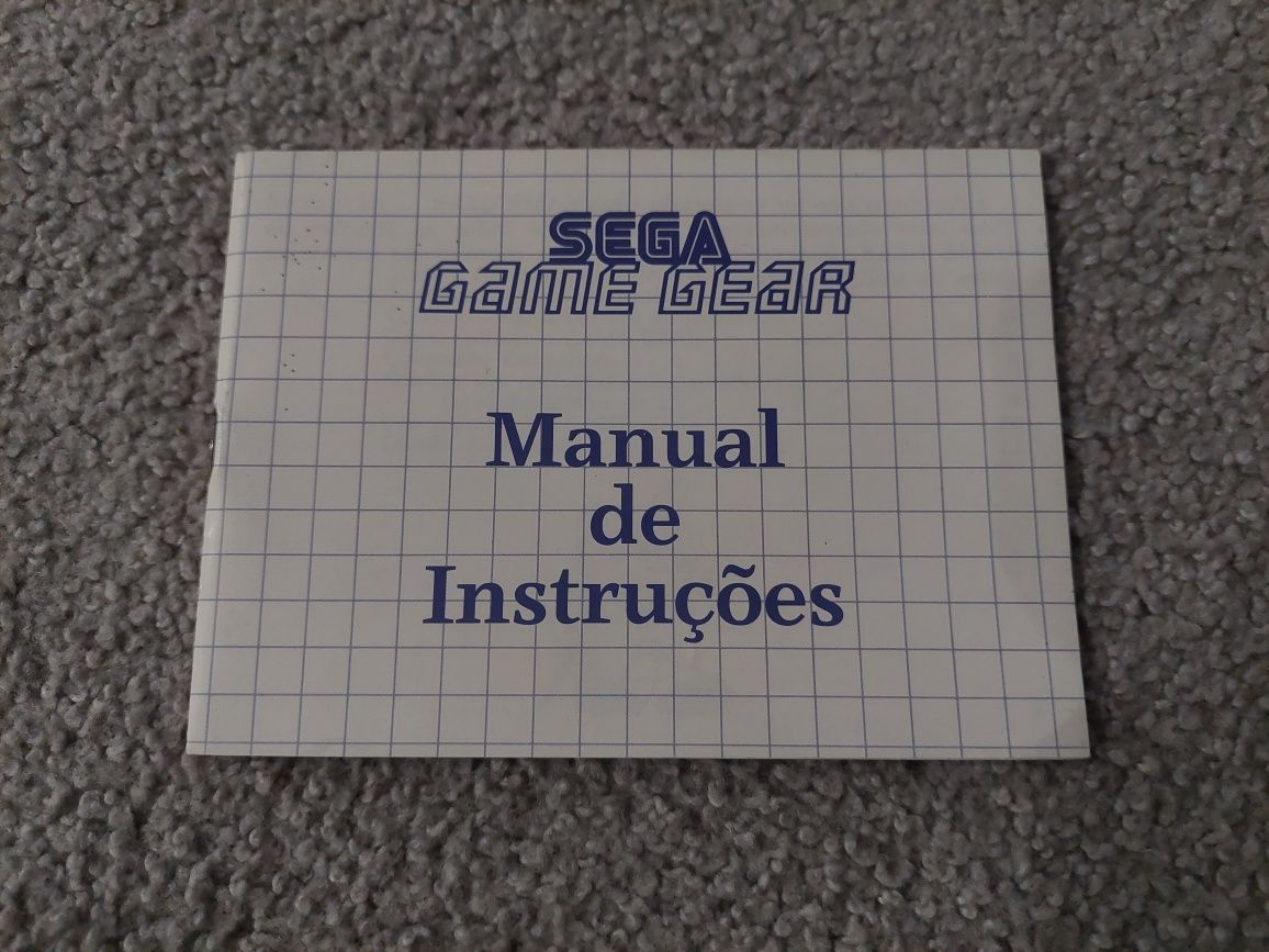 manual de instruções da consola Sega Game Gear