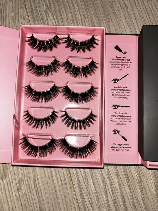 Пучкові накладні вії з повним набором