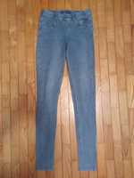 Niebieskie legginsy jeansowe 36 S