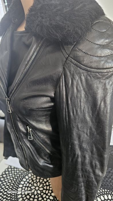 Massimo Dutti kurtka damska skóra XS