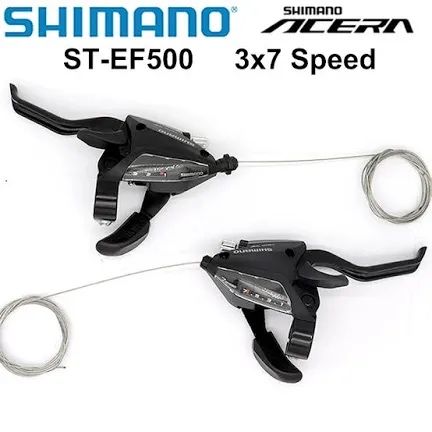 Klamkomanetki Shimano 3x7 biegów . Okazja Nowe