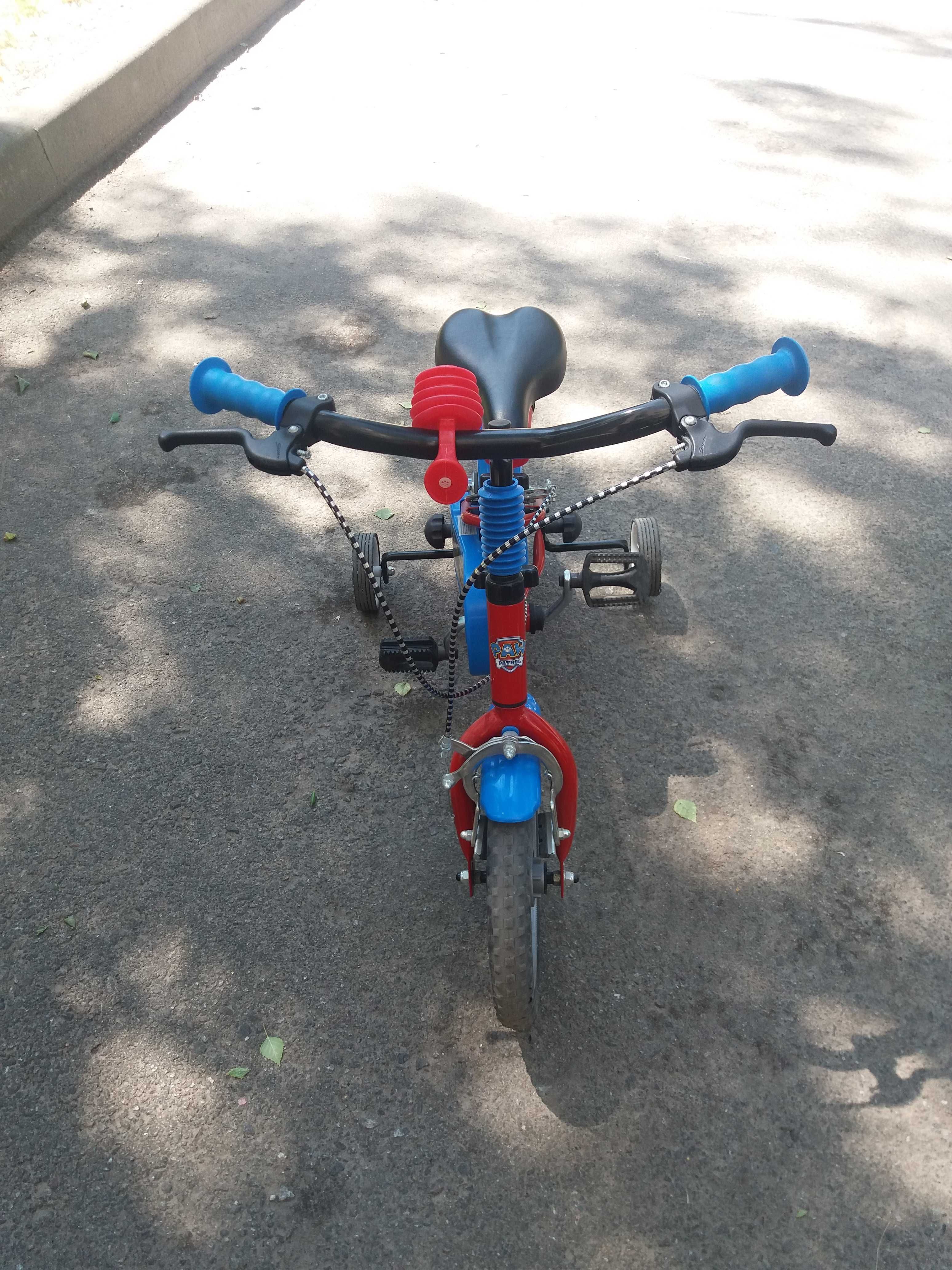 дитячий велосипед Щенячий 
Патруль з страховочними колесами