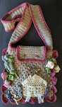 Torba średnia handmade „Dom w Różanym Ogrodzie”