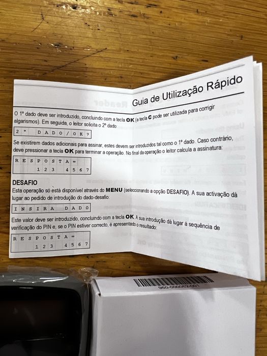 Leitor Cartões Multibanco bancários Gemalto - Novo