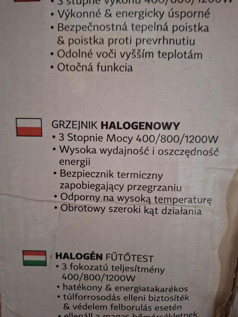 Grzejnik halogenowy obrotowy