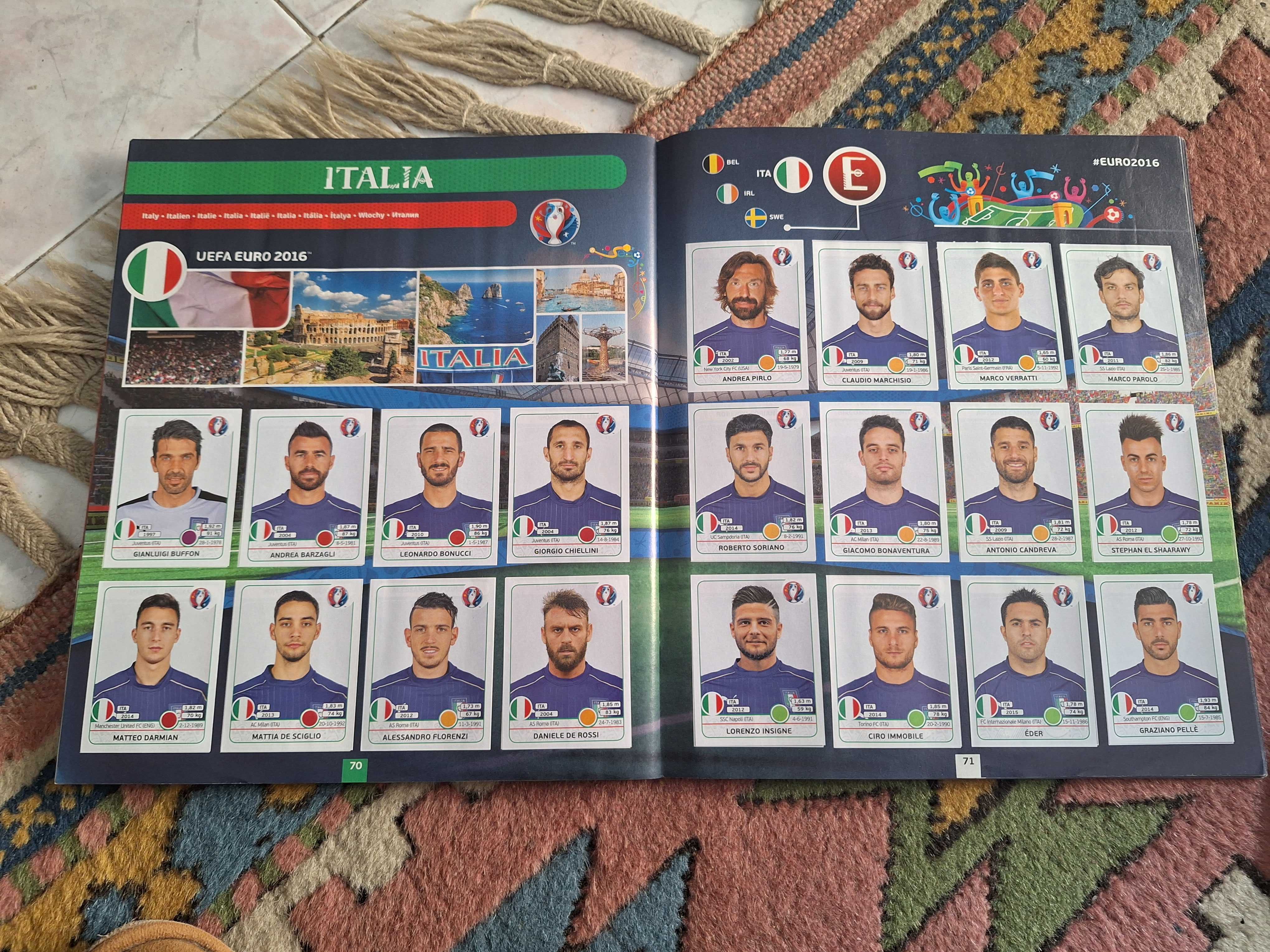 Coleccao completa Euro 2016 Cromos