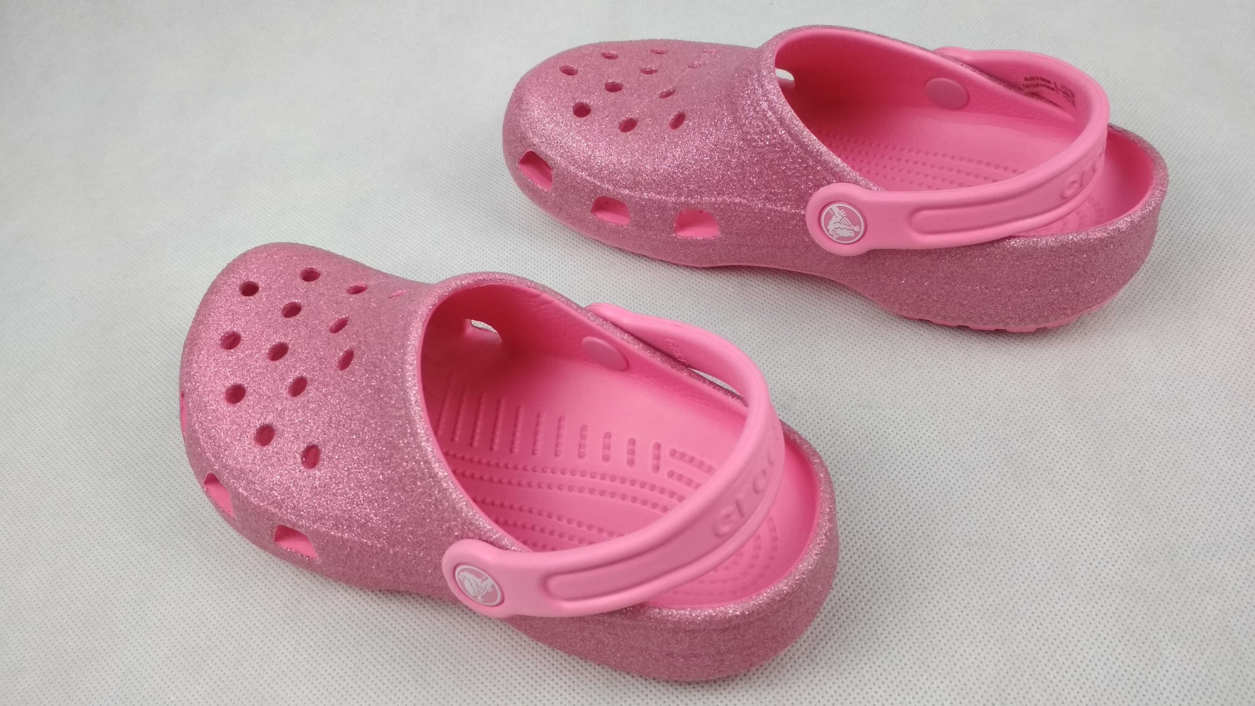 CROCS Glitter Clog Klapki Sandały Chodaki Roz. 34