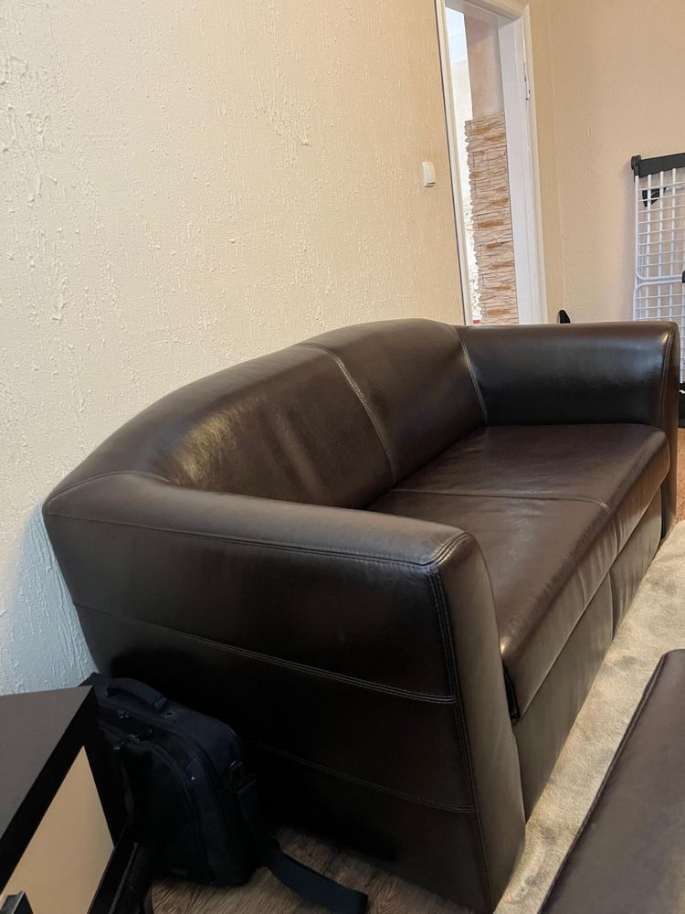 Komplet mebli skórzanych, Sofa, 3+2