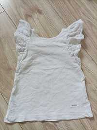 Bluzeczka biała newbie r92 z falbankami