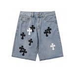 Шорти Chrome Hearts джинсові | хром хеартс шорты