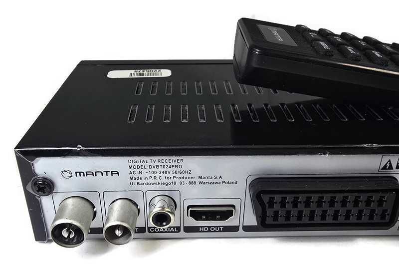 Dekoder Tuner DVB-T2 Manta DVBT024PRO