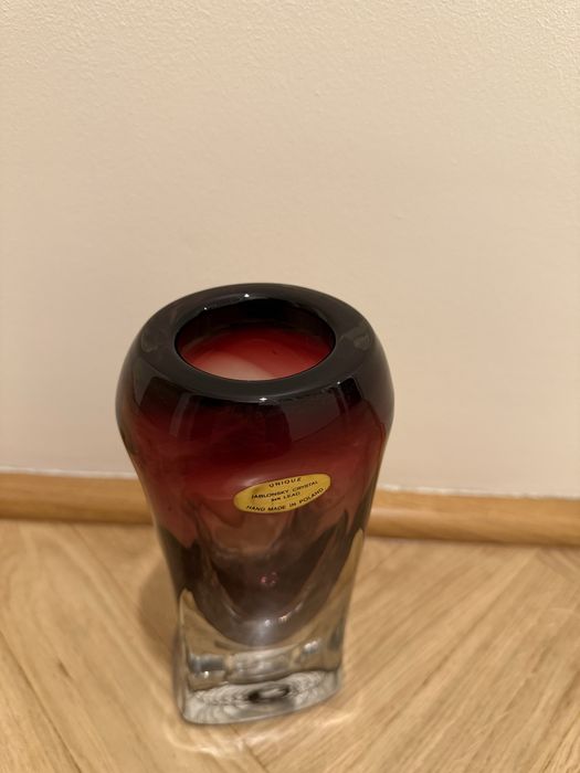 Wazon krystaliczny Adam Jablonsky handmade, huta Jabłoński