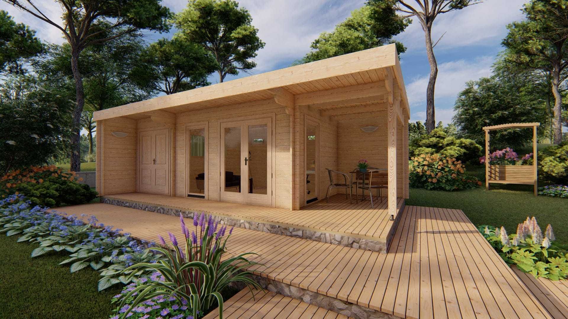 Drewniane Historie- Domek Letniskowy BERGEN 4,2 x 8 PROMOCJA !!