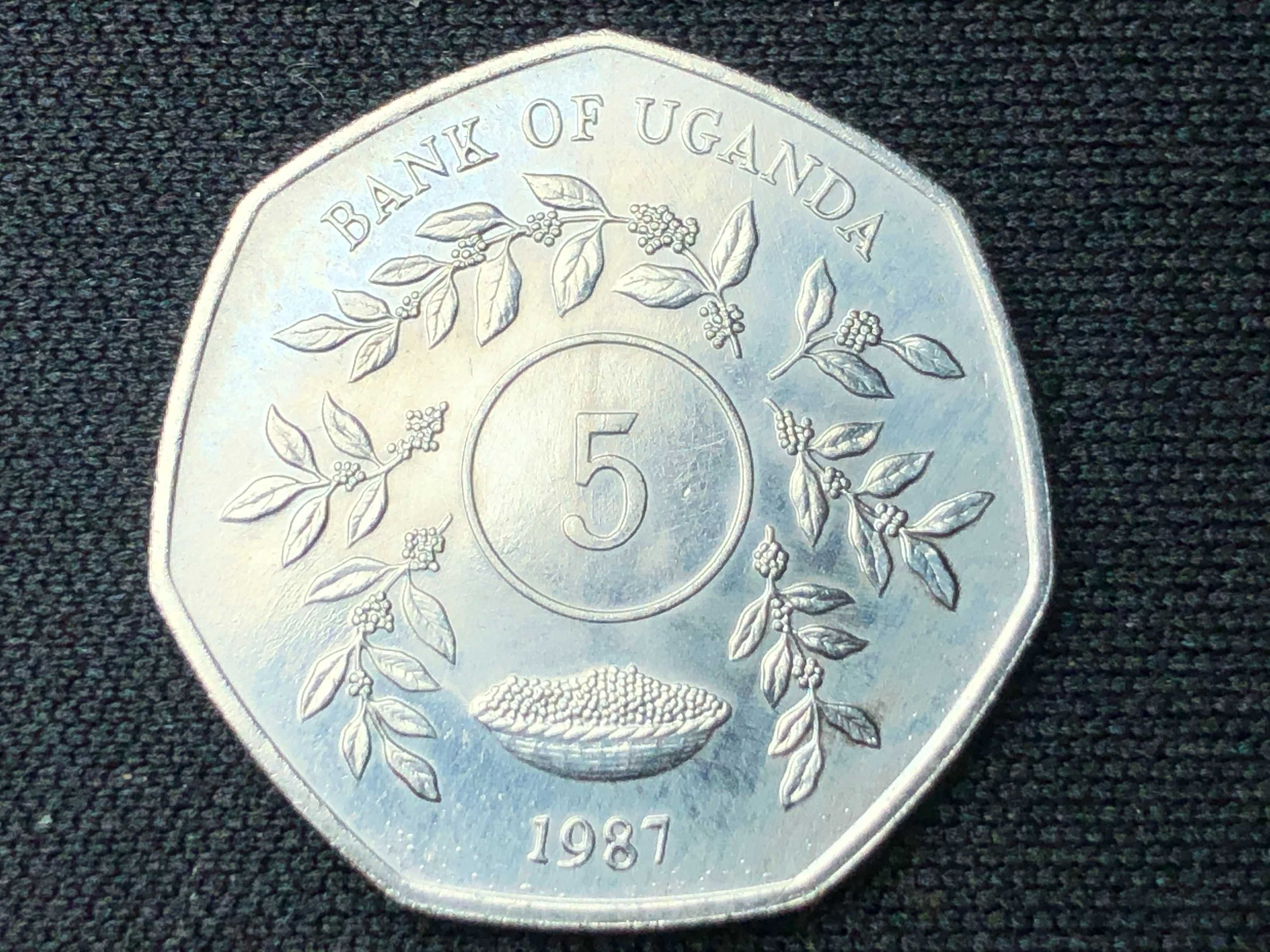 Lote Países Africanos - Moeda Shilling - UGANDA - 3 Moedas de 1987