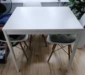 Stolik rozsuwany Ikea + krzesła