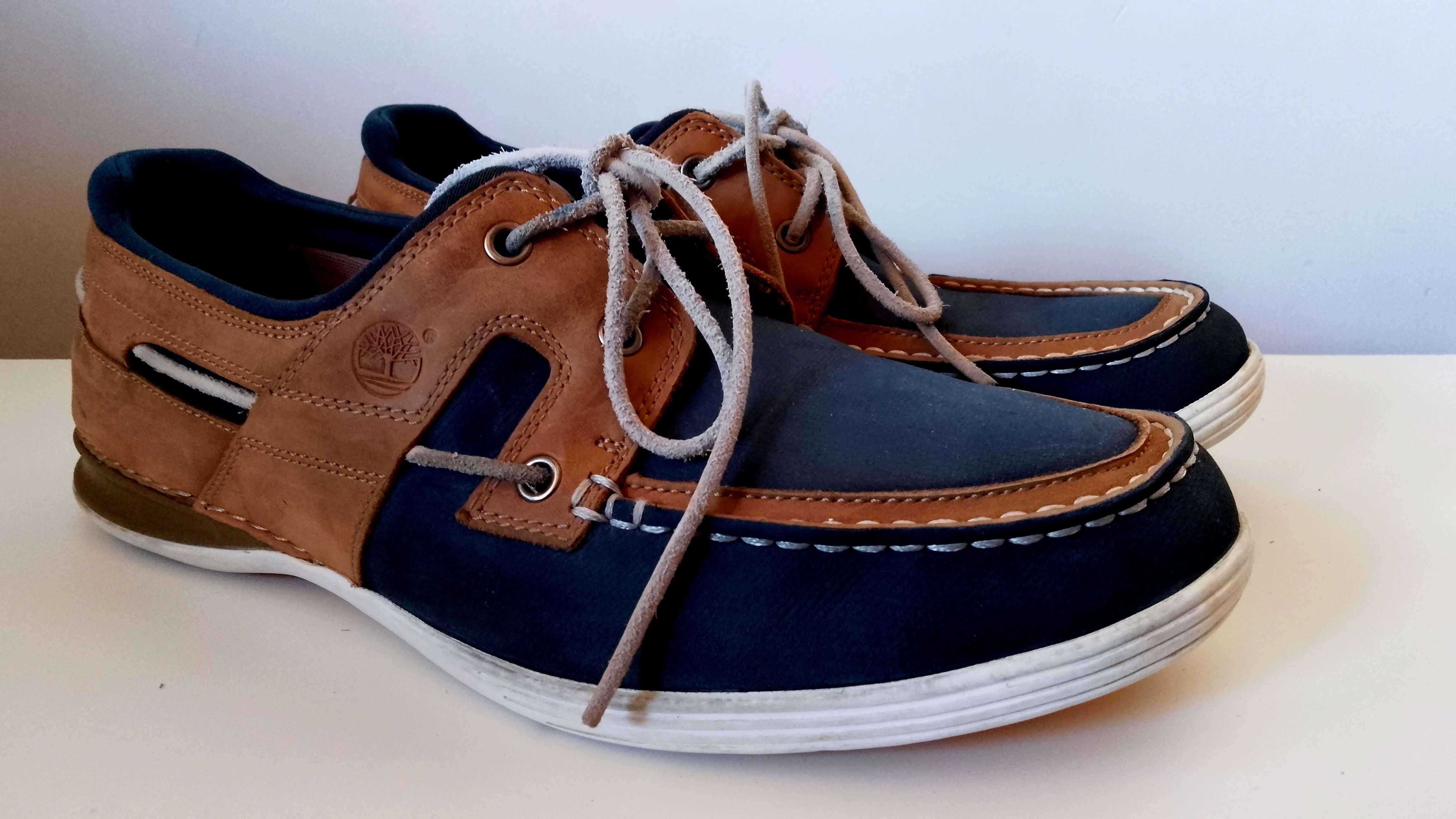 Timberland żeglarskie mokasyny rzemień