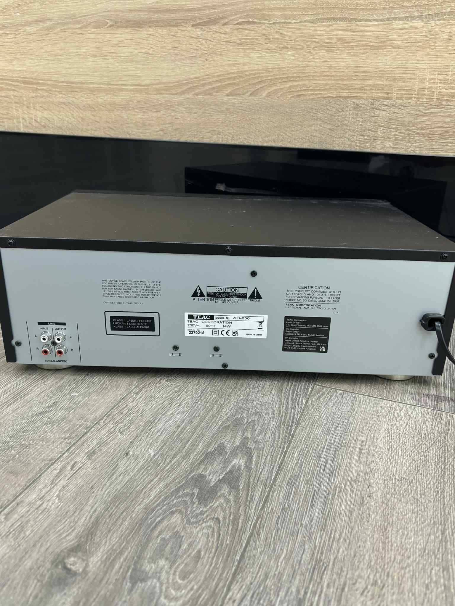 Odtwarzacz TEAC AD-850 OKAZJA!!! JAK NOWY!