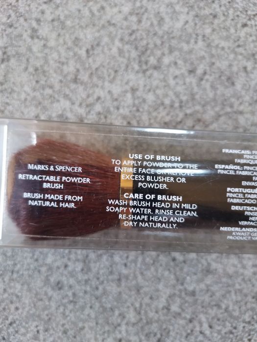 Pędzelek do pudru z włosia naturalnego