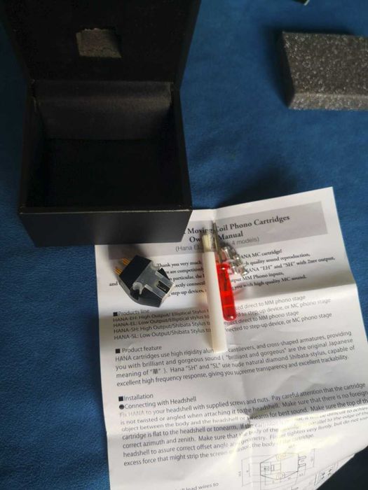 Hana SL - Hi End Stereo MC cartridge. MC wkładka do gramofonu Hana SL.