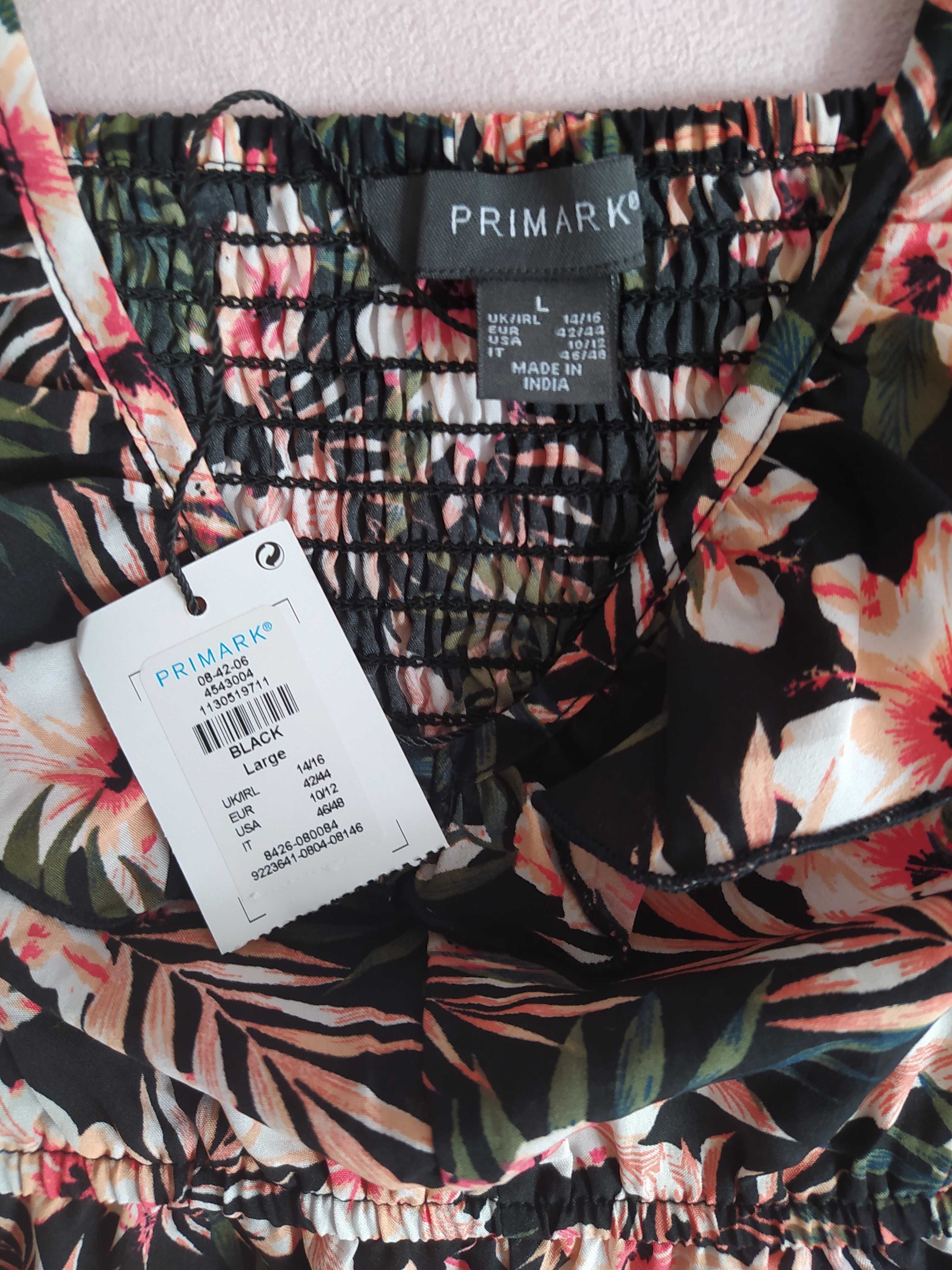 Kombinezon letni Primark XL kwiaty falbany