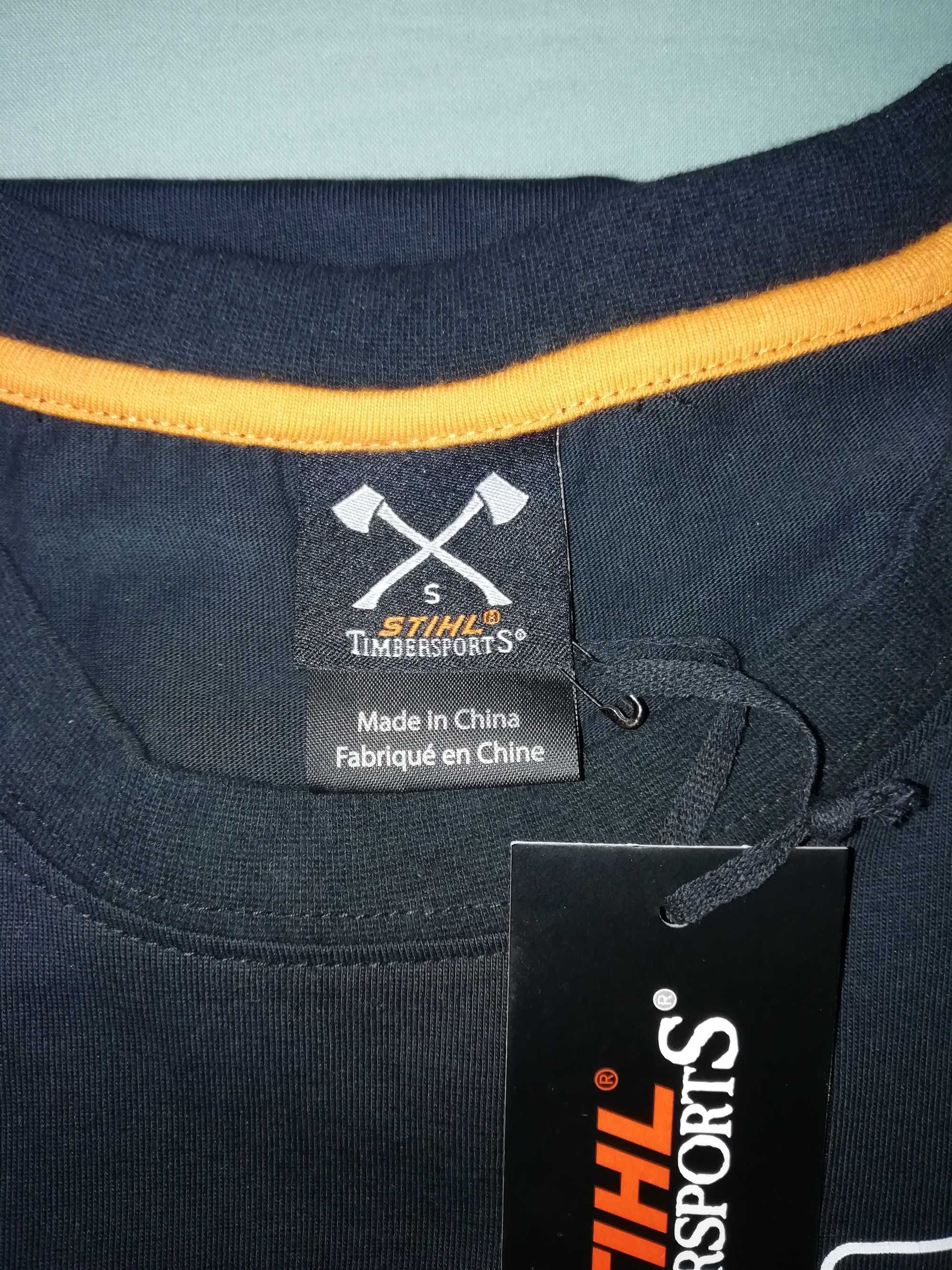 T-Shirt Stihl Timbersports Kiss My Axe Nova Com Etiqueta Tam. S