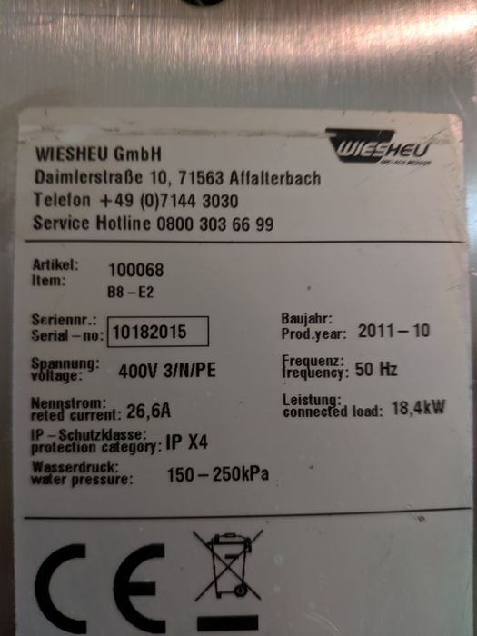 Печь Wiesheu, печь конвекционная, пароконвектомат, печь для выпечки