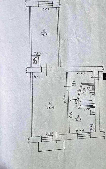 7m 2 квартира ХТЗ Индустриальный метро єВідновлення